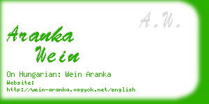 aranka wein business card